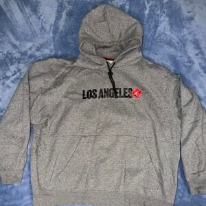 NIKE JORDAN JUMPMAN LOS ANGELES MENS FLEECE PULLOVER HOODIE men size 3xl